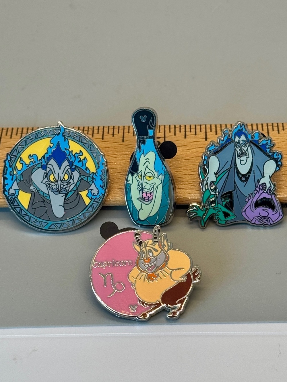 EUC Lot of 4 authentic Disney enamel pins inspired by the 1997 film Hercules